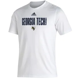 Georgia Tech Yellow Jackets Adidas Creator Buzz White T-Shirt