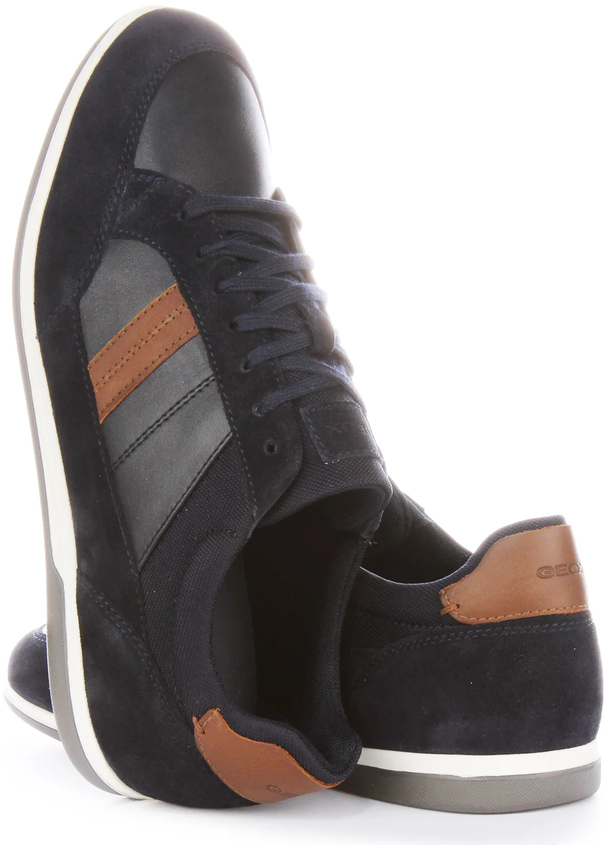 Geox U Renan A In Navy Brown For Men