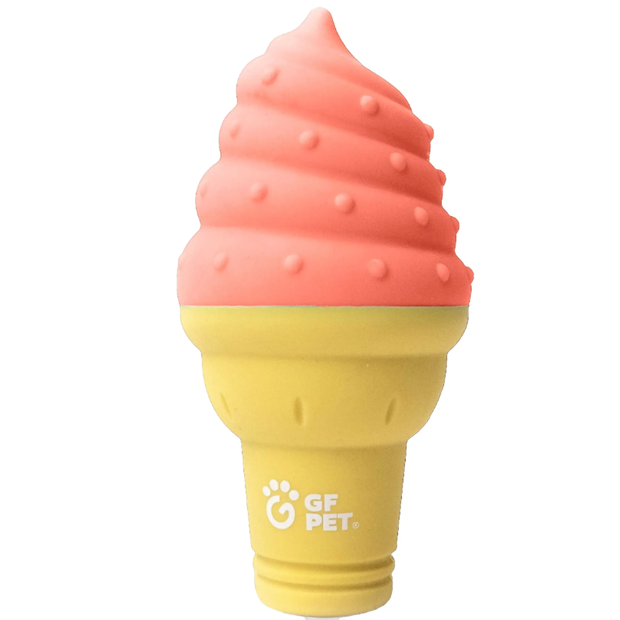 GF Pet Ice Cream Cone Dog Toy - Watermelon