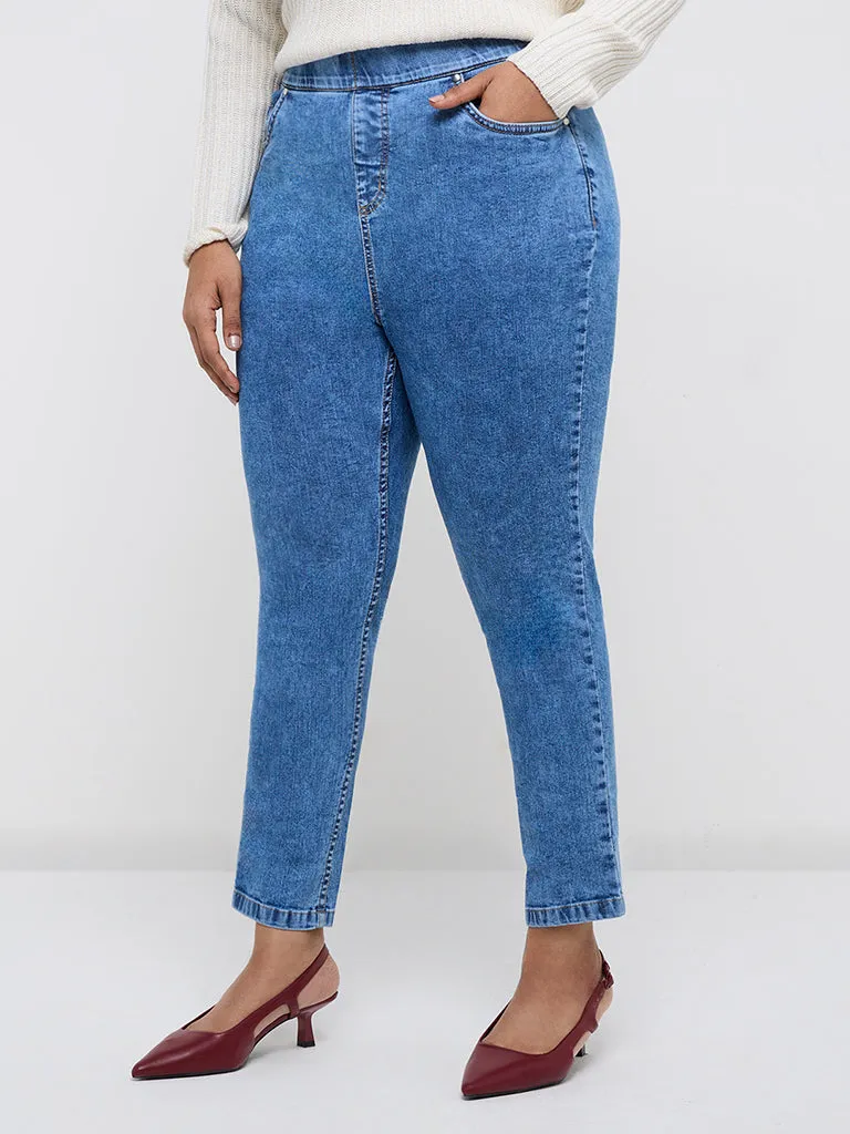 Gia Light Blue High-Rise Jeggings