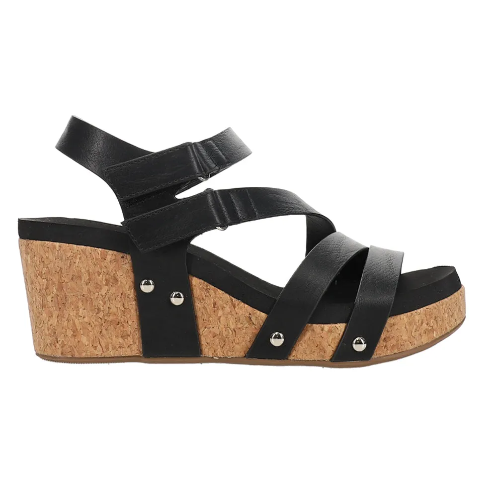 Giggle Studded Wedge Sandals