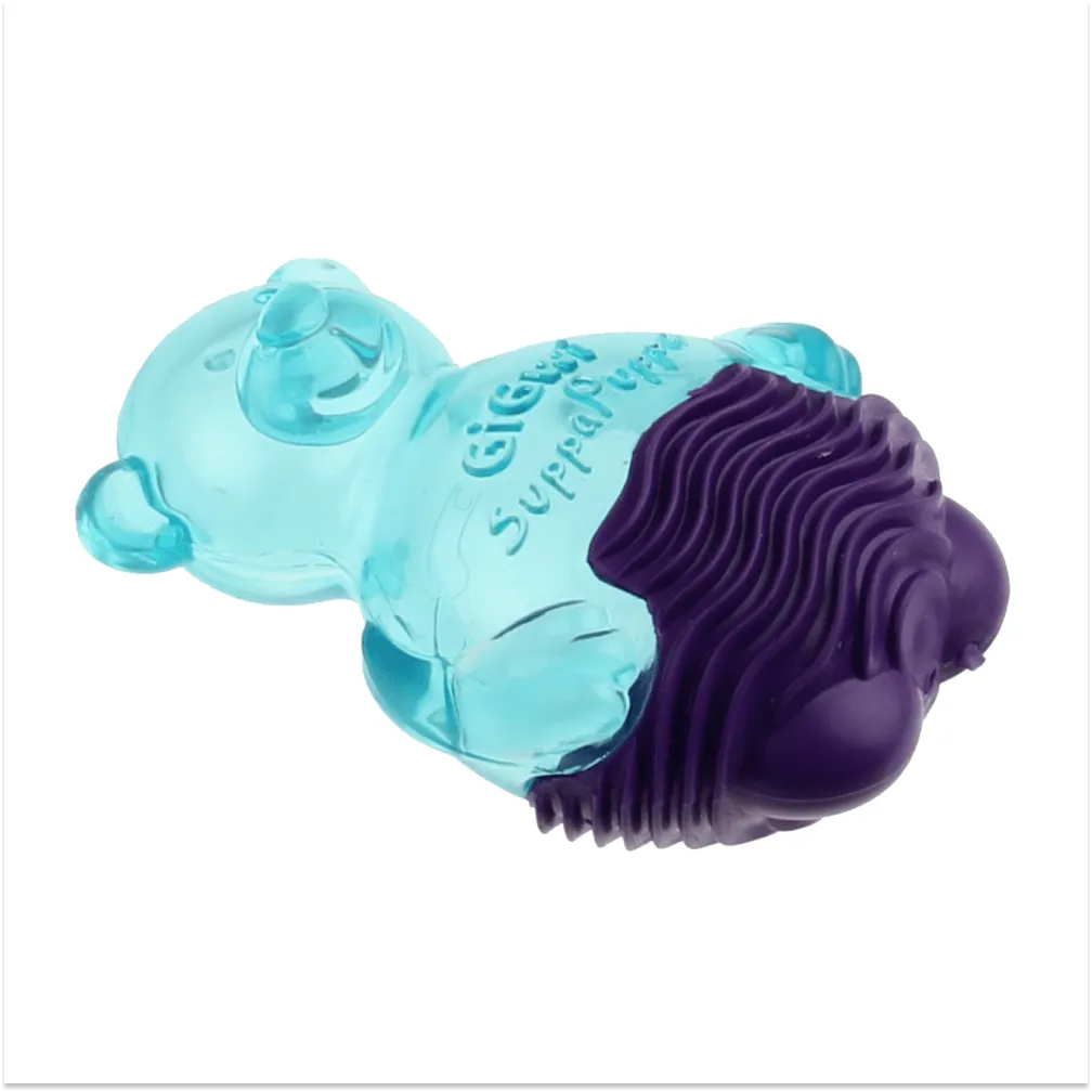 GiGwi Suppa Puppa Bear Toy for Dogs (Blue & Purple)