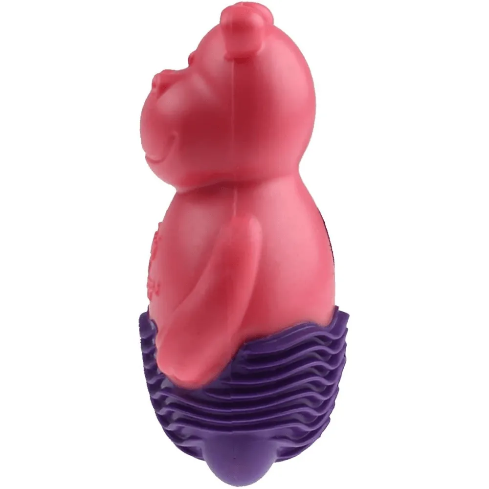 GiGwi Suppa Puppa Hippo Toy for Dogs (Pink/Purple)