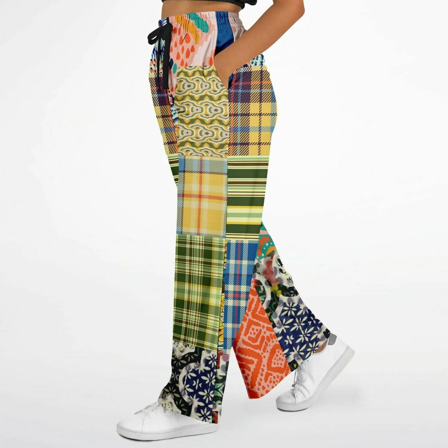 Ginger Snap Boho Patchwork Wide Leg Pants