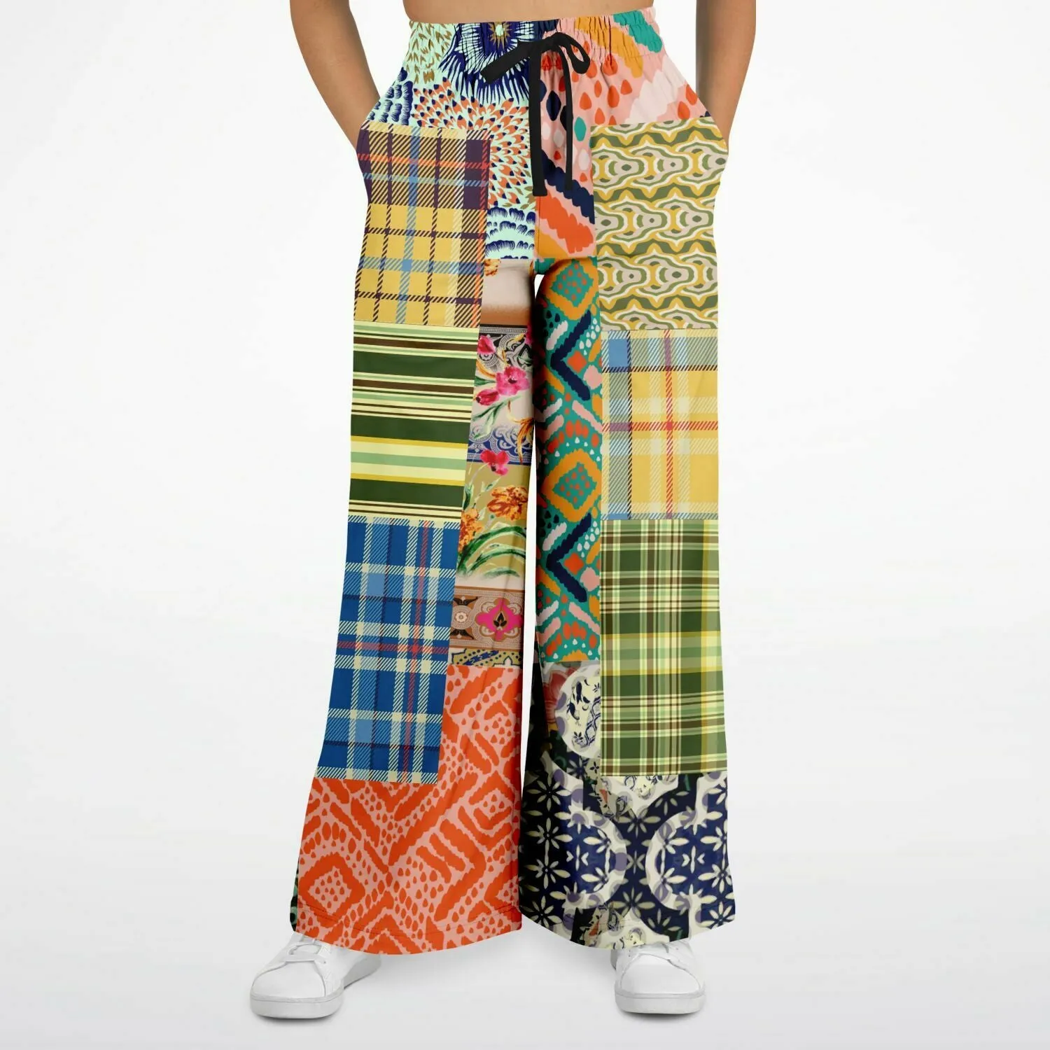 Ginger Snap Boho Patchwork Wide Leg Pants