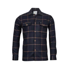 Giordano Check Overshirt Navy 227502