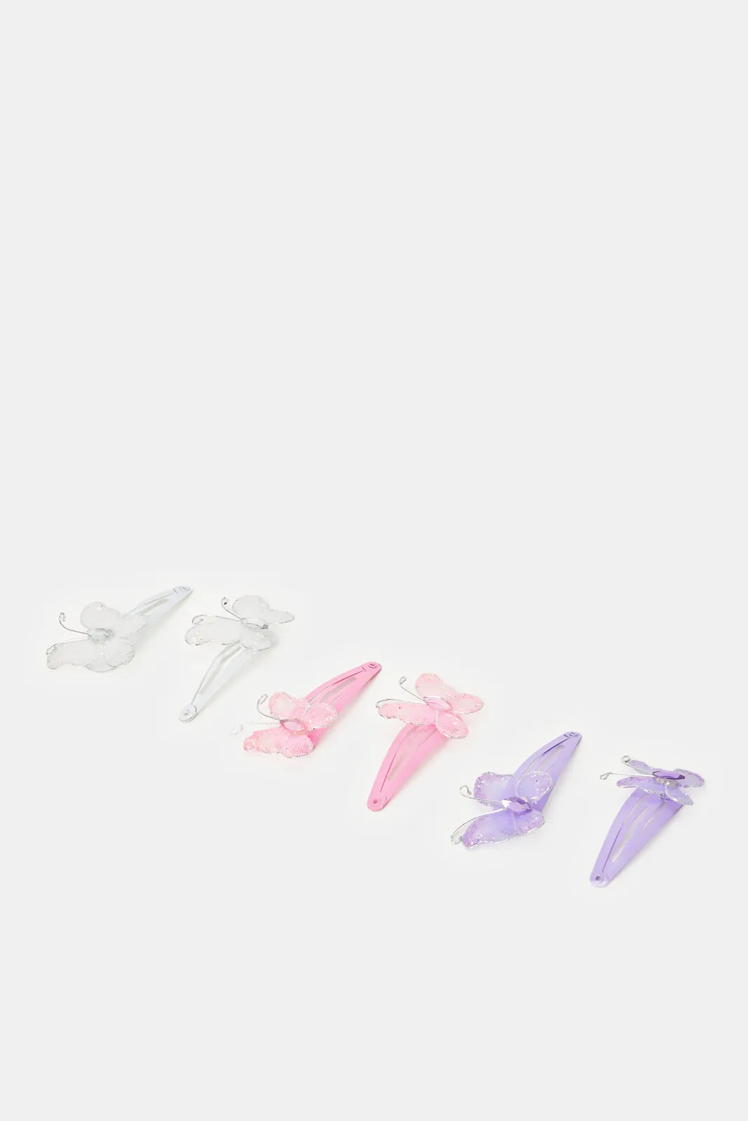 Girls Assorted Hair Clip Set (6 Piece)