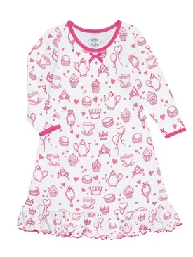 Girls L/S Princess Tea Nightgown