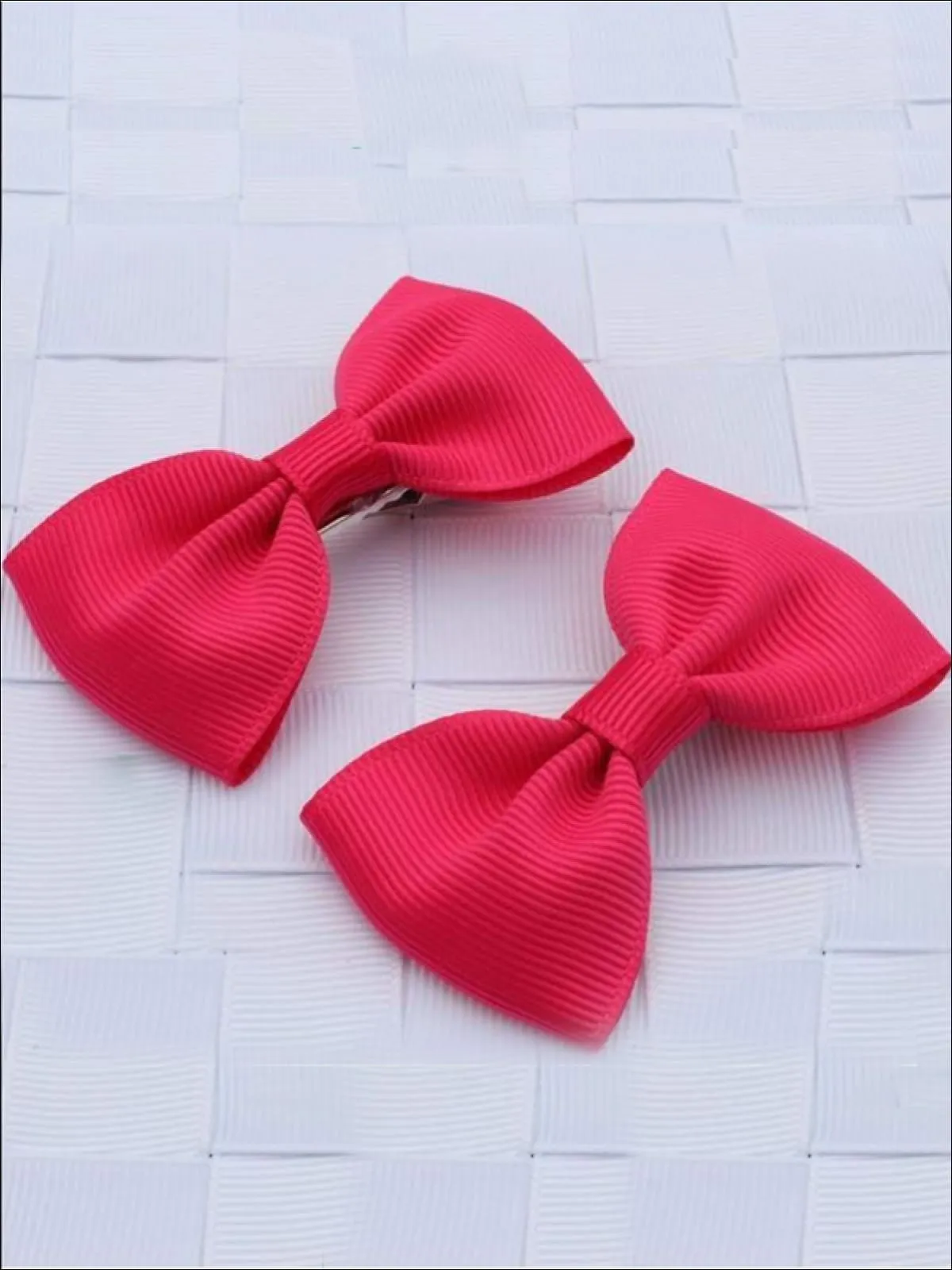 Girls Mini Bow Tie Hair Clips ( Multiple Color Options)