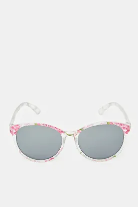 Girls Multicolour Wayfarer Printed Sunglasses