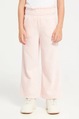 Girls Pink Wide Leg Trousers