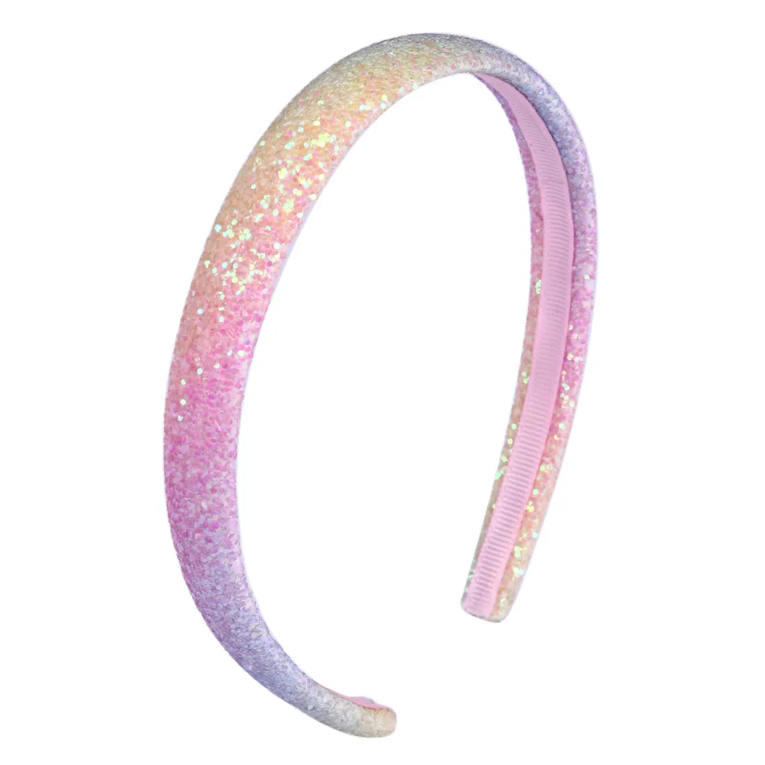 Girls Sparkly Plastic Headbands  Trendy NonSlip Hair Accessories