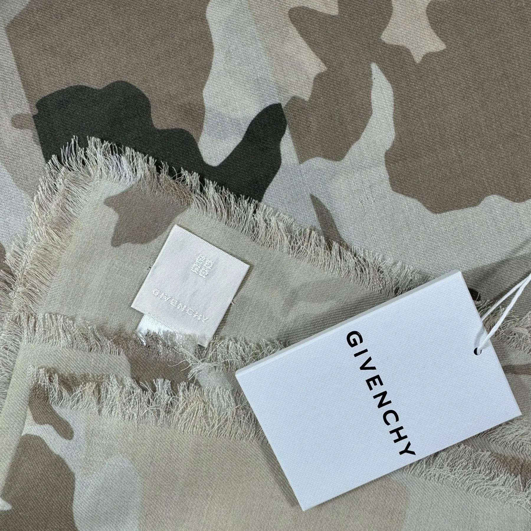 Givenchy Scarf Camo Design - Extra Large Square Wrap SALE