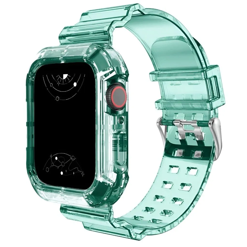 Glacier Transparent Silicone Stylish Band   Case