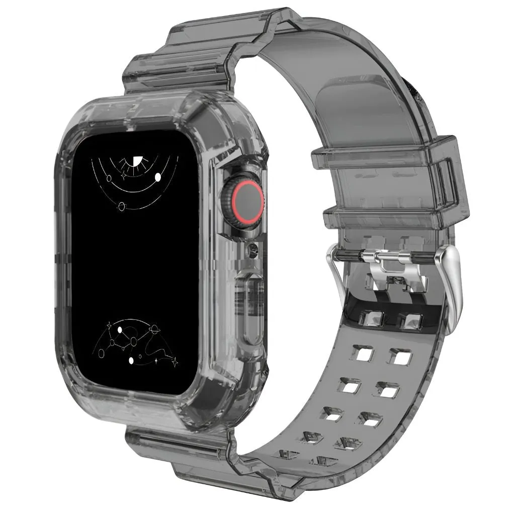 Glacier Transparent Silicone Stylish Band   Case