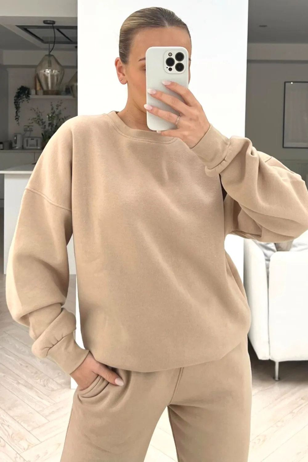 Glamify stone sweater essential loungewear set