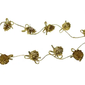 Glitter Pine Cone Garland, 6-Feet