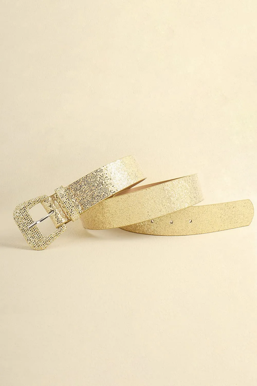 Glitter PU Leather Belt