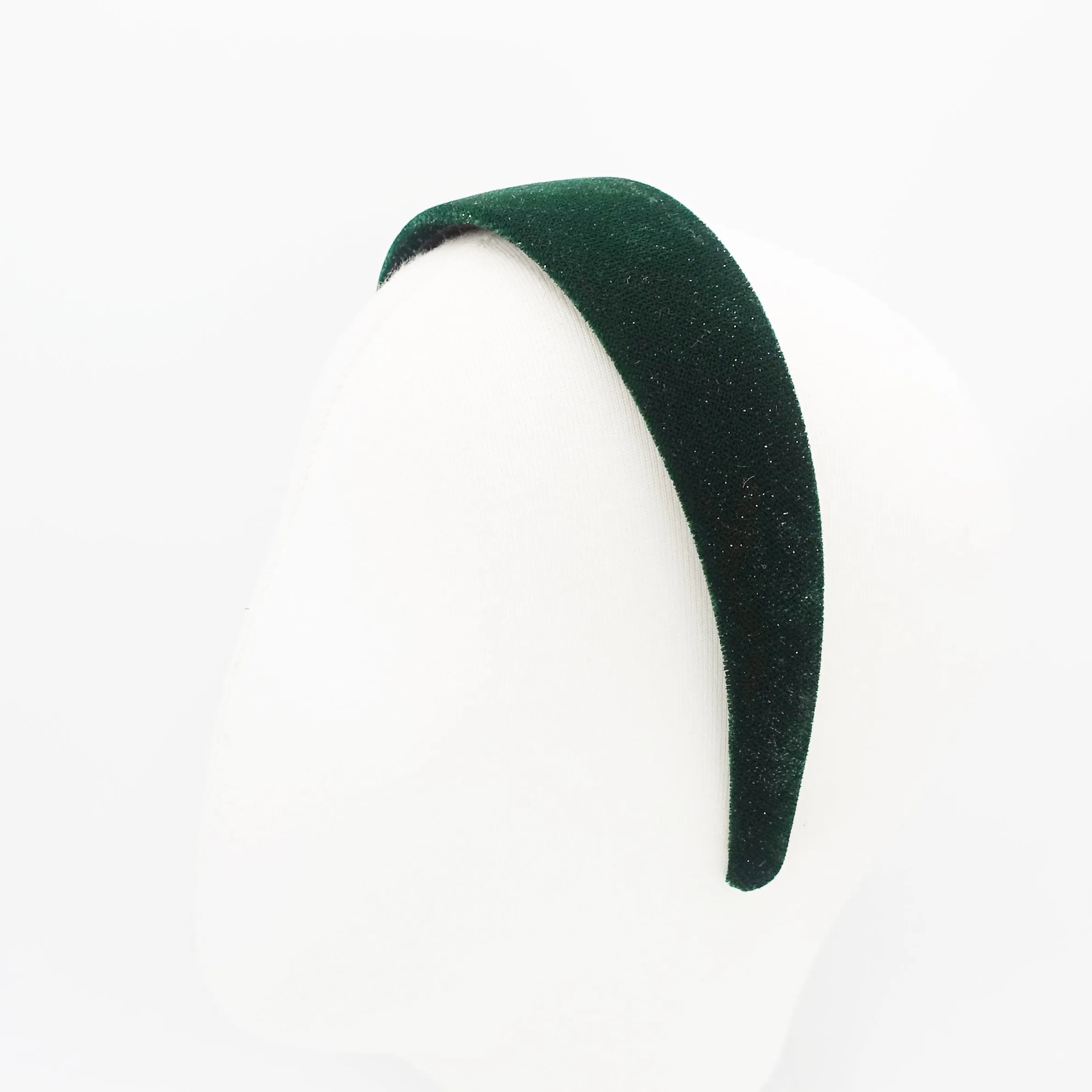 glittering velvet flat headband basic women hairband