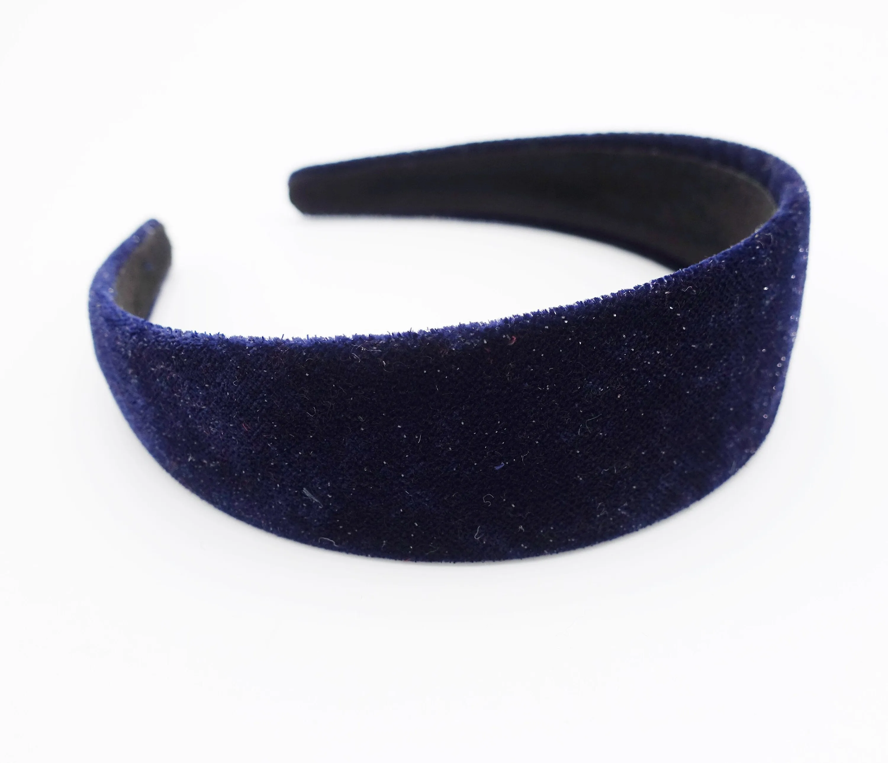 glittering velvet flat headband basic women hairband