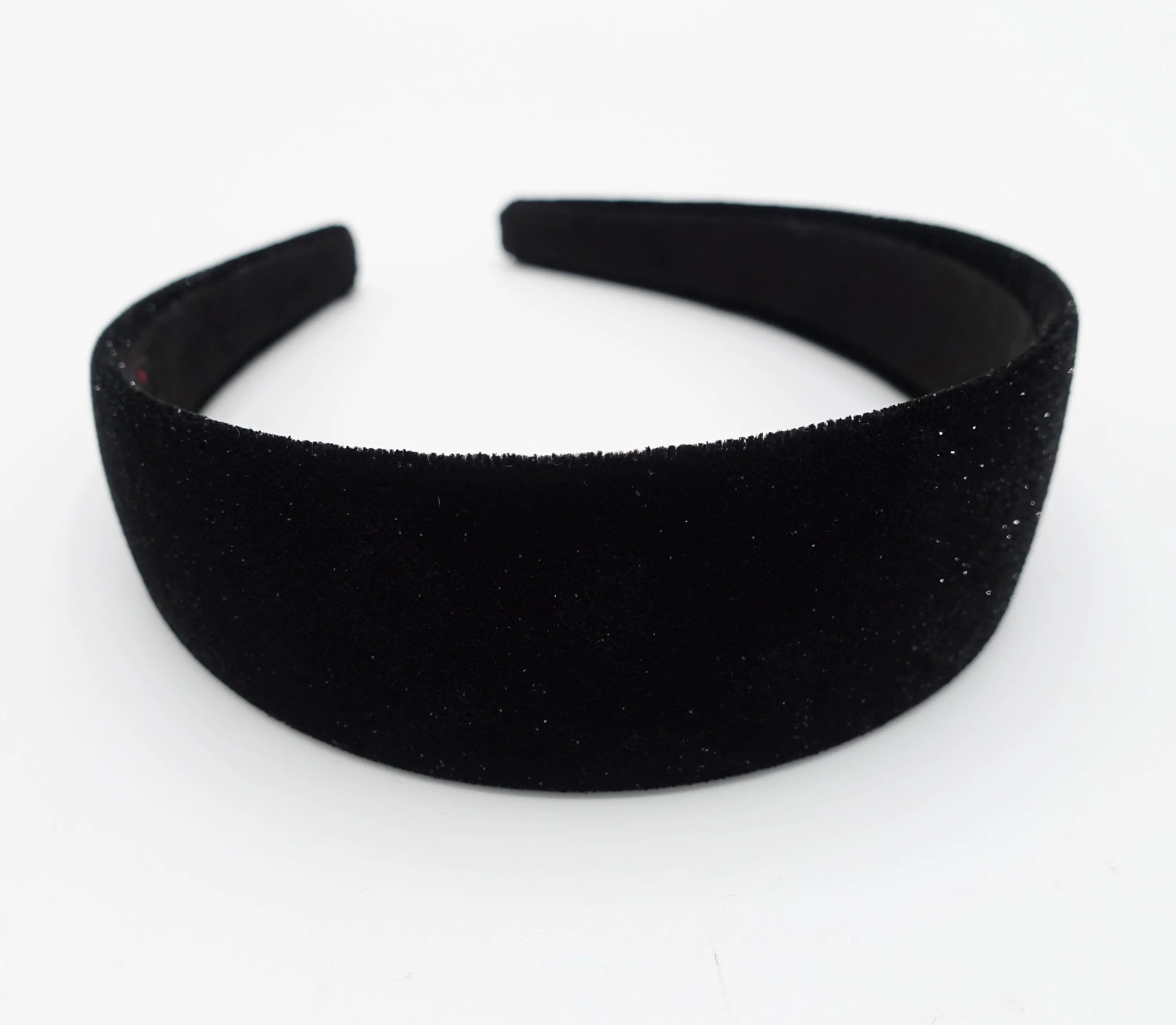 glittering velvet flat headband basic women hairband