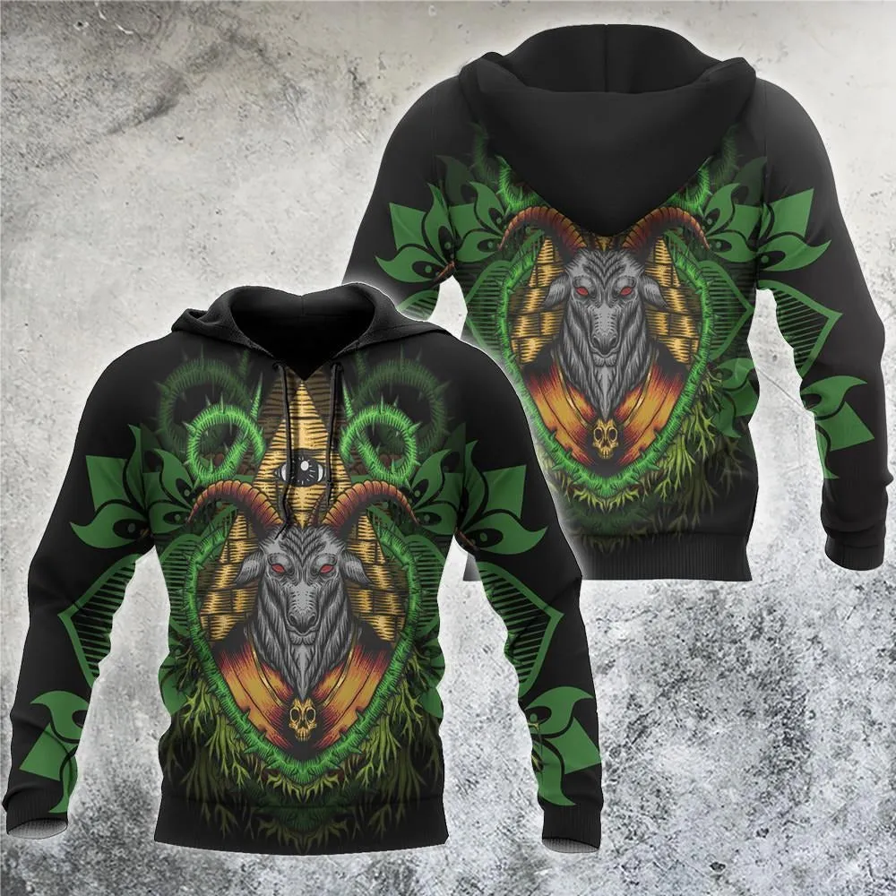 God Of Skull Satanic Hoodie For Men And Women, 3D Full Print Satanic Hoodies