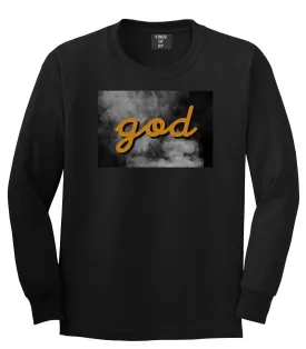 God Up In Smoke Puff Goth Dark Long Sleeve T-Shirt