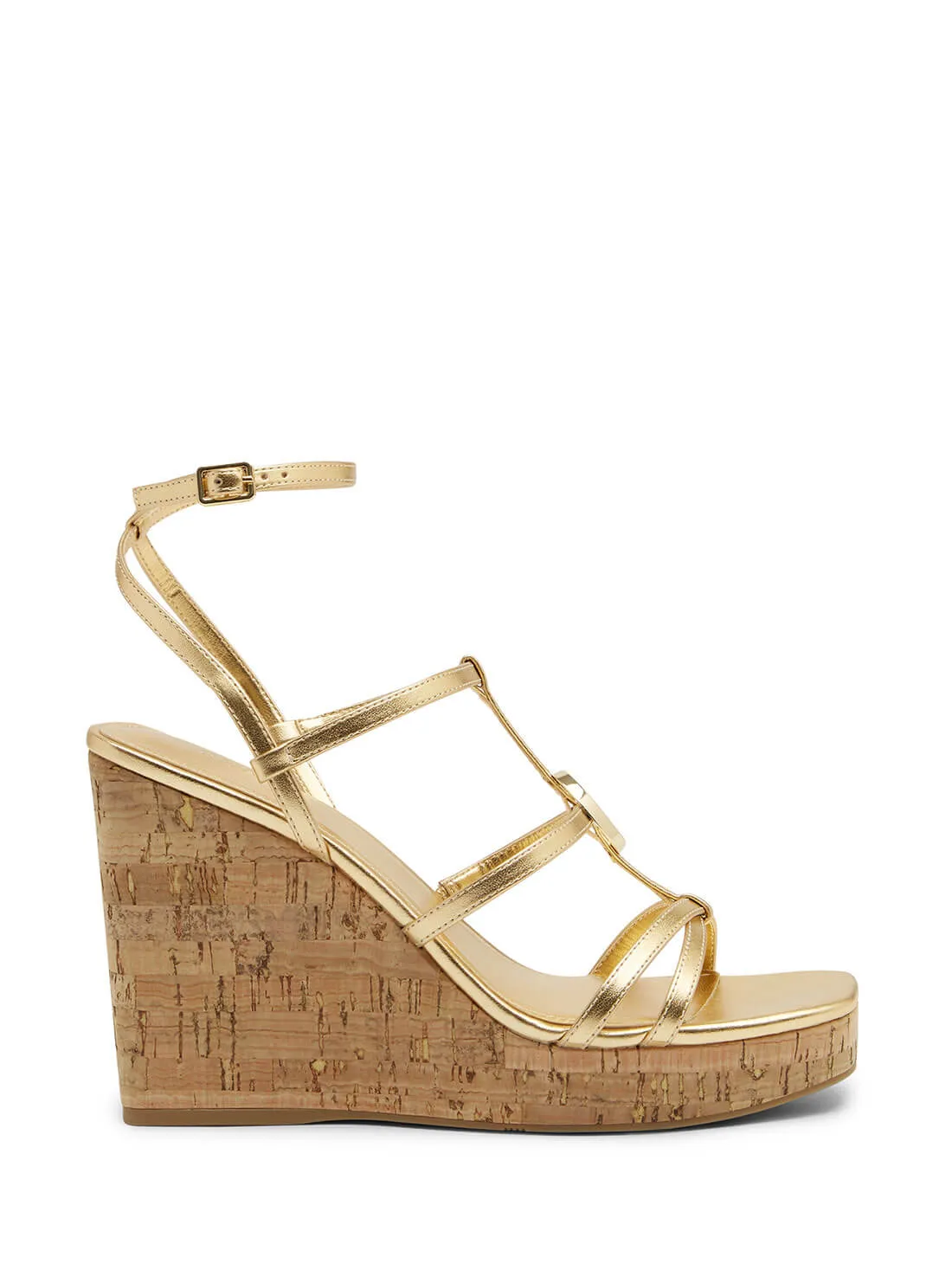 Gold Felia Wedge Heels