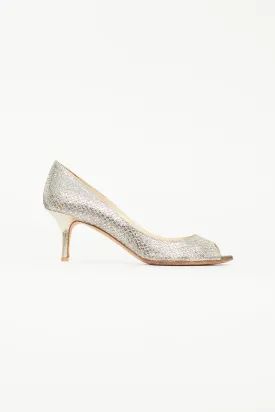 Gold Glitter Isabel Pump