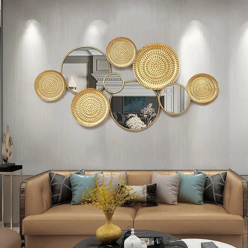 Golden Swing Metal Wall Art