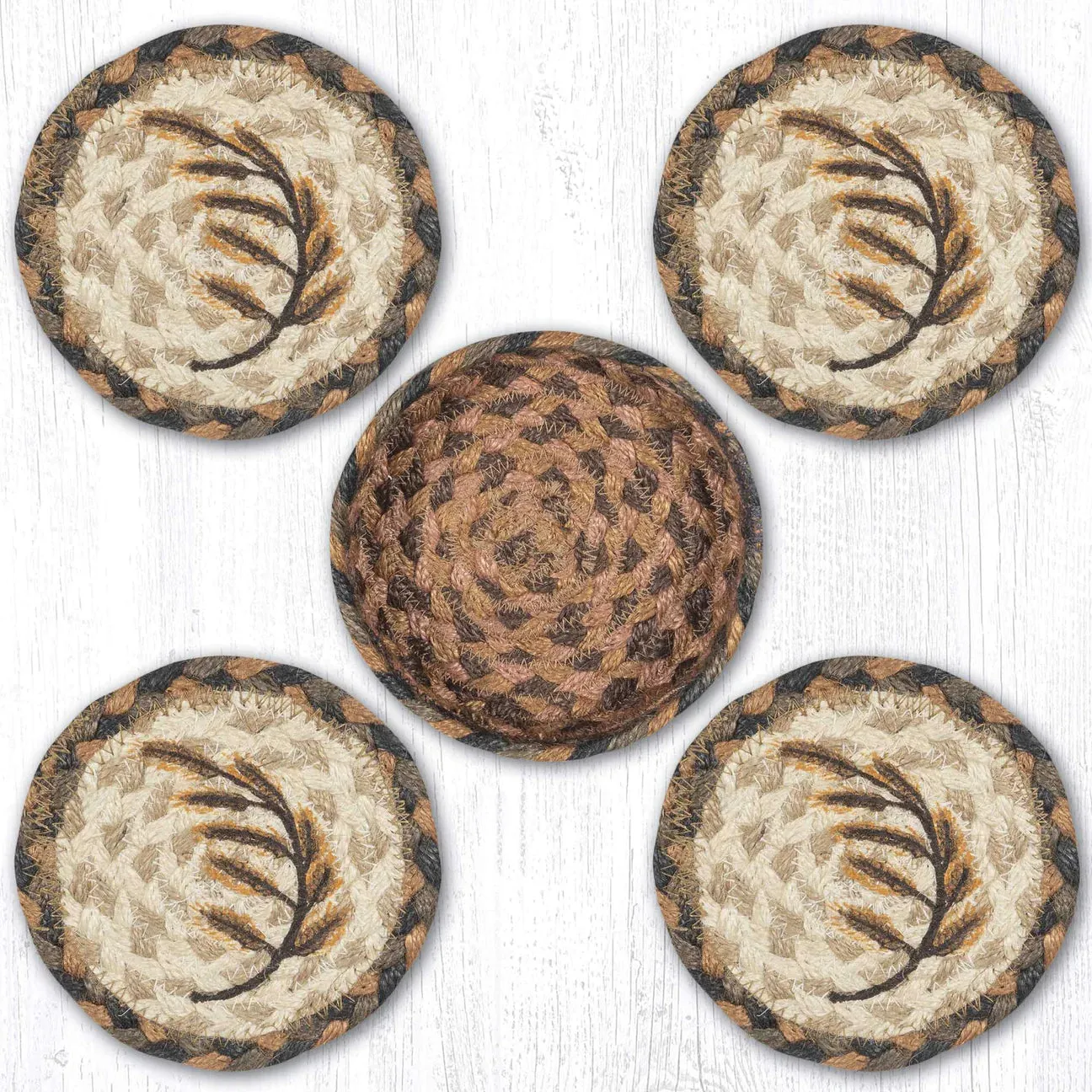 Golden Wheat Coaster Set