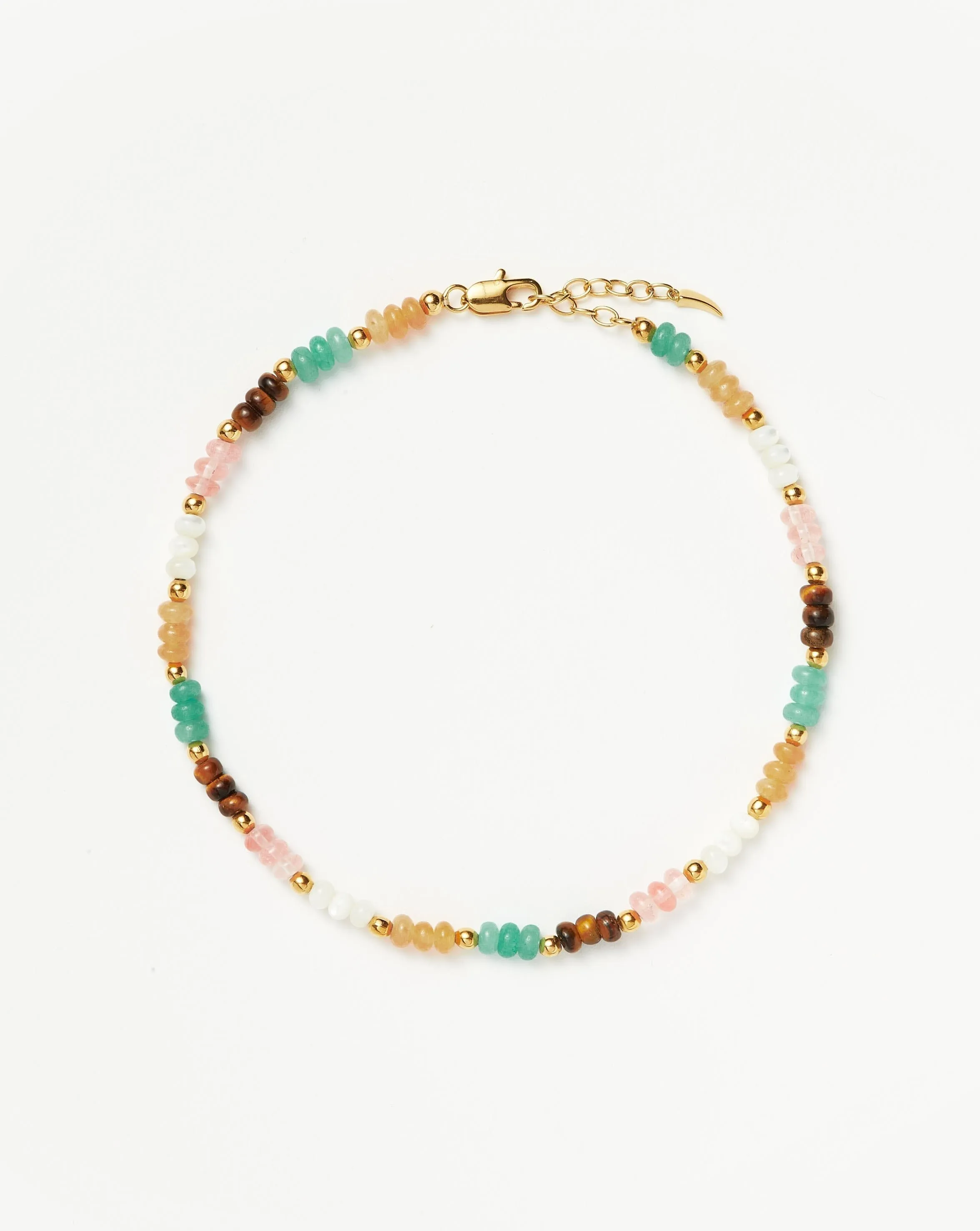 Good Vibes Multi Beaded Anklet