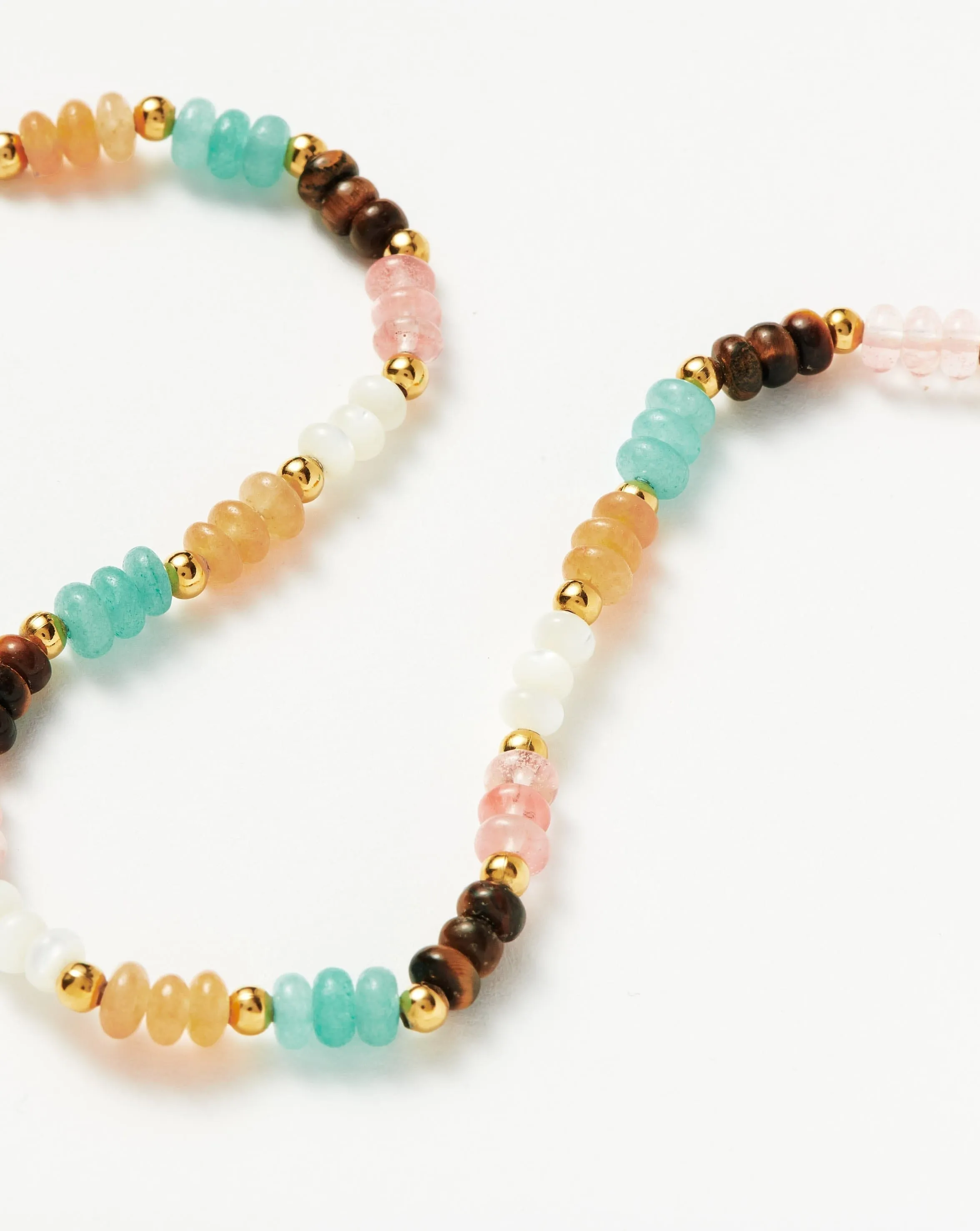 Good Vibes Multi Beaded Anklet