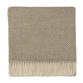 Gotland Blanket [Olive green & Off-white]