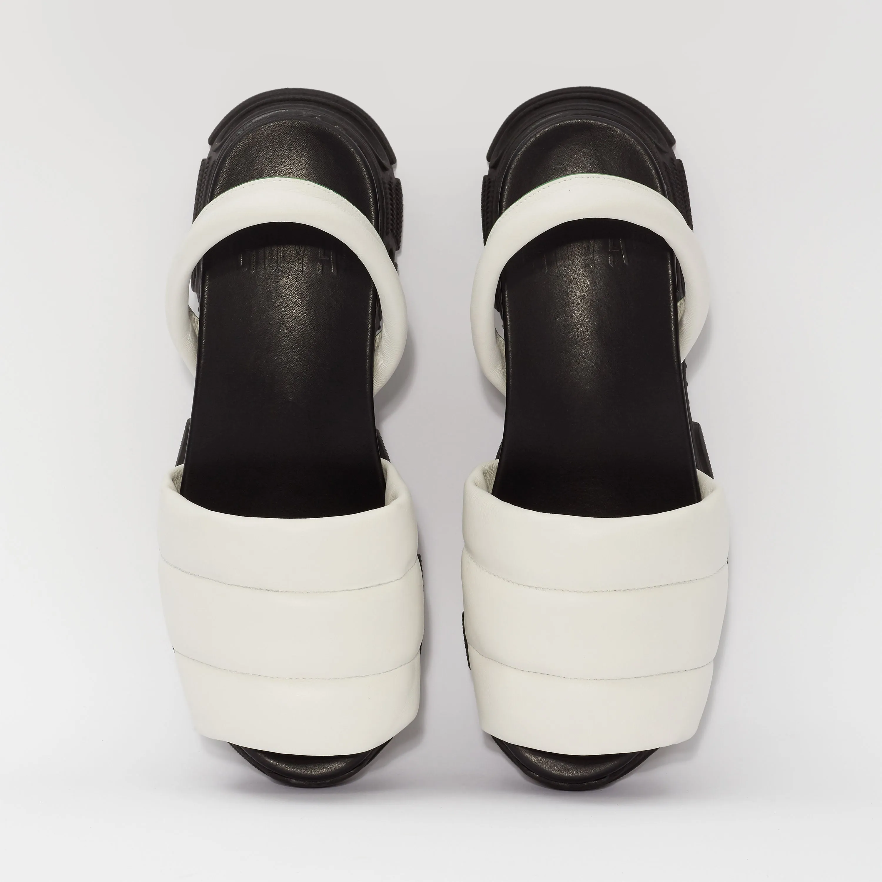 GOYA Ice White Quilted Sporty Sandal