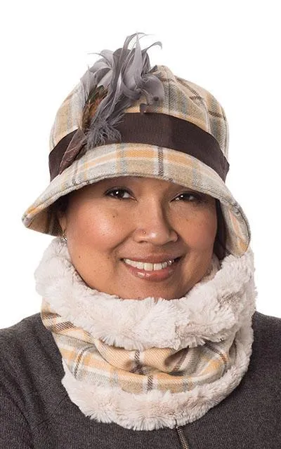 Grace Cloche Style Hat - Wool Plaid in Daybreak