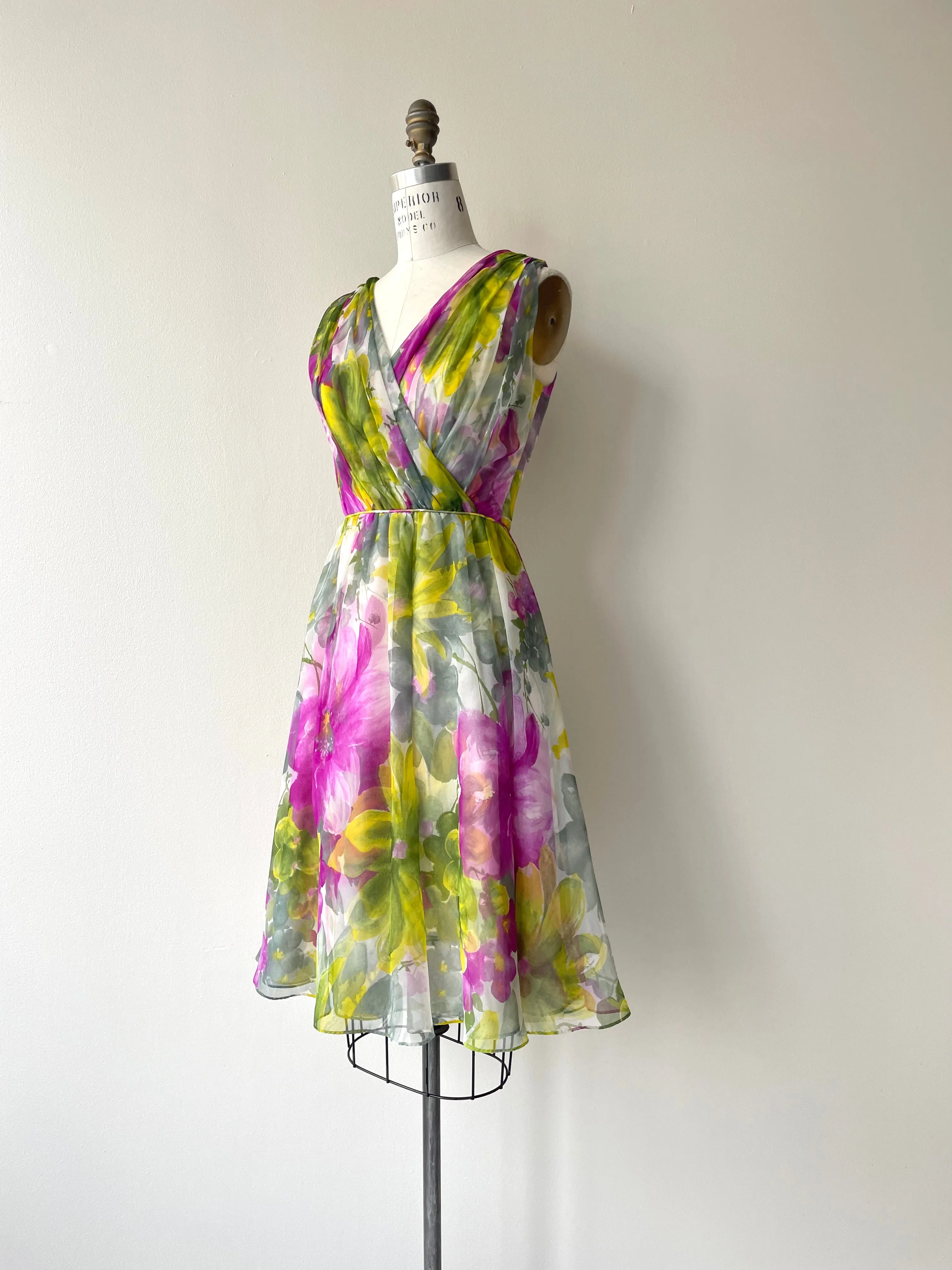 Grandiflora Chiffon Dress | 1960s