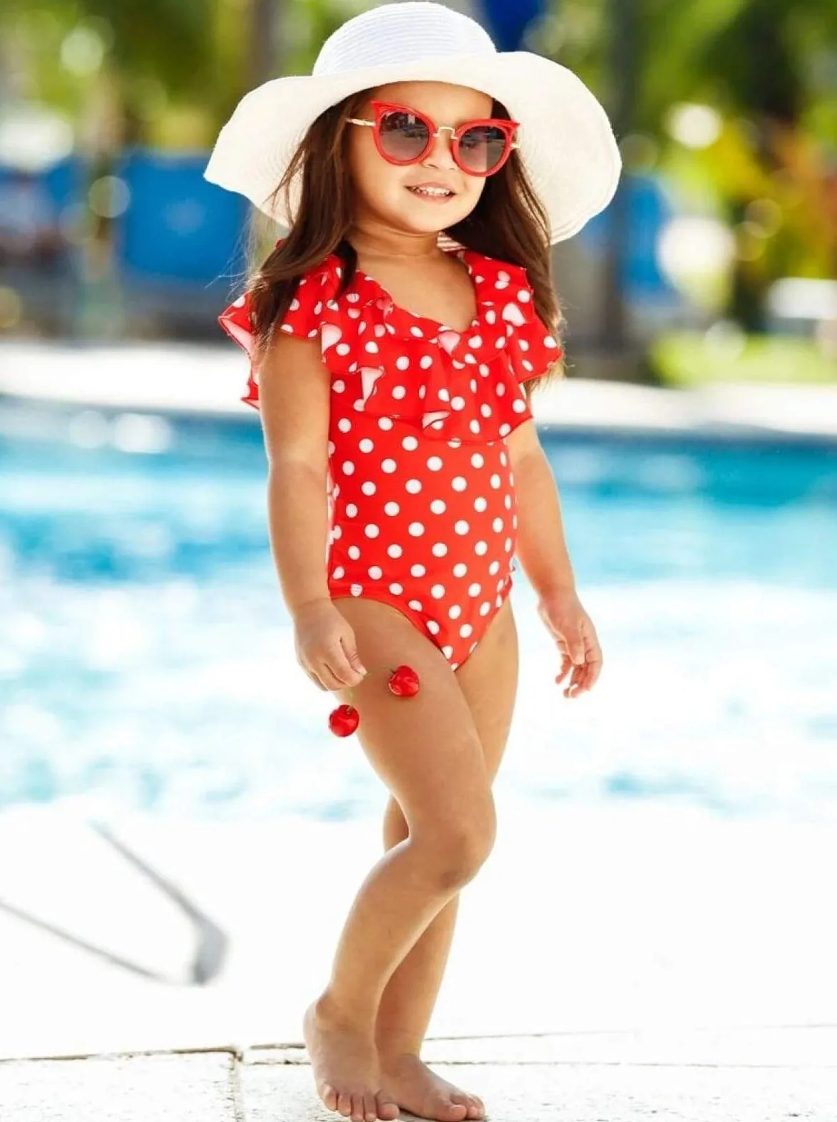 Great Day For Polka Dots One Piece Swimsuit