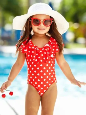 Great Day For Polka Dots One Piece Swimsuit