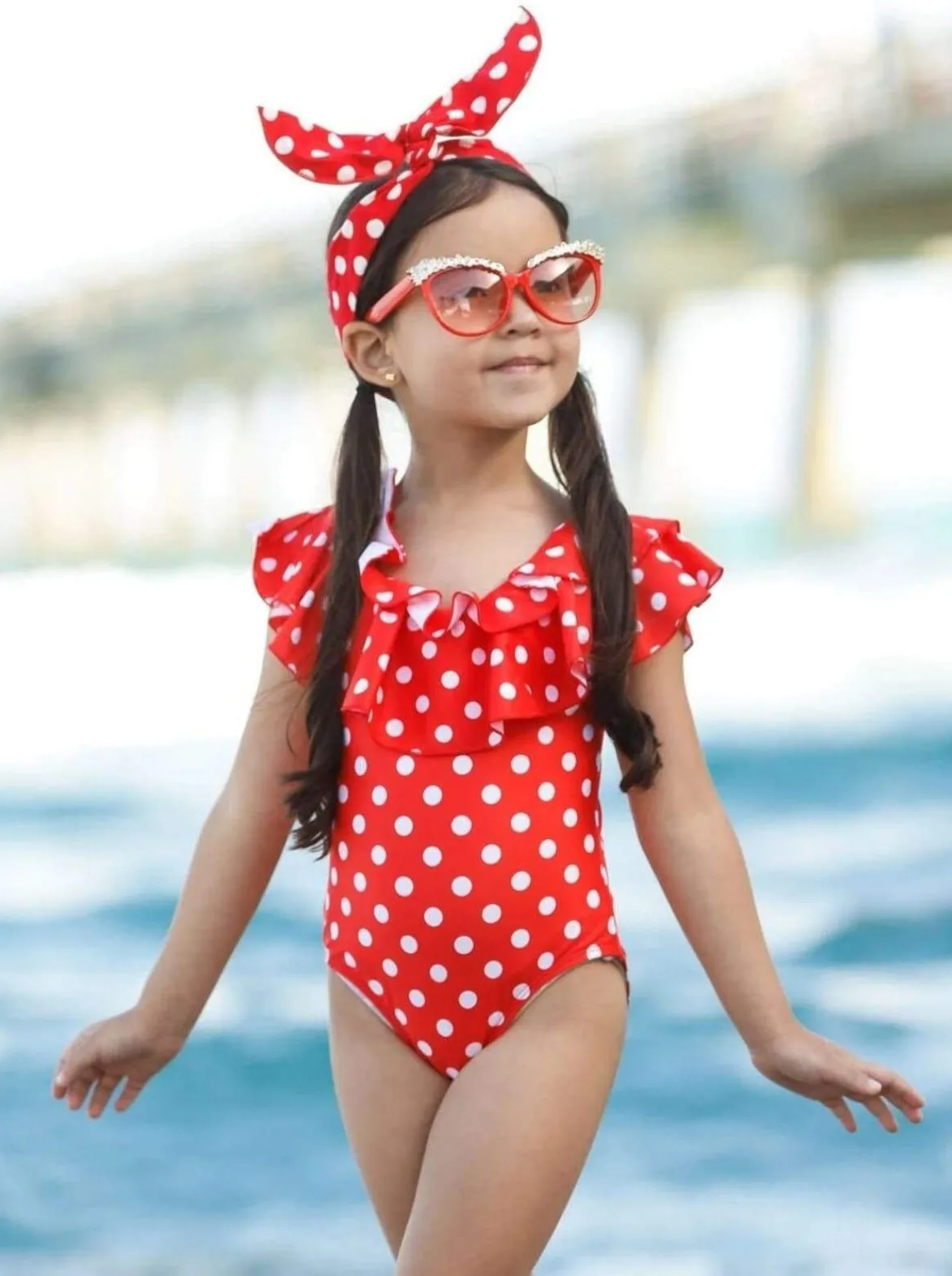 Great Day For Polka Dots One Piece Swimsuit