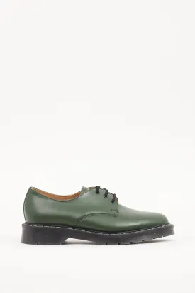 Green Leather 3-Eye Gibson Derby