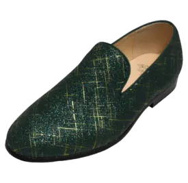 Green Men's Shoes Fashion Design Slip-On Loafer By Royal Shoes