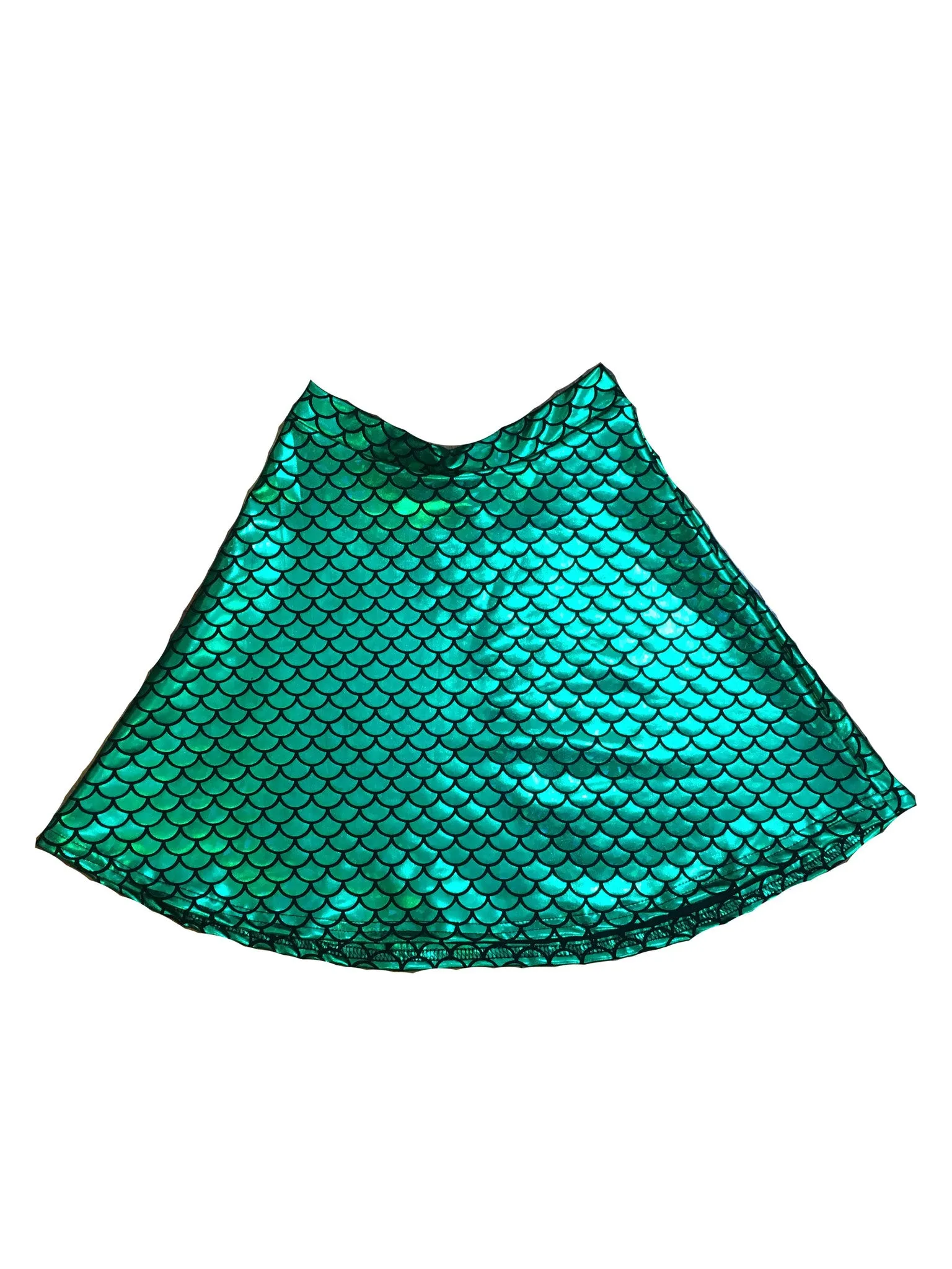 Green Mermaid Kids Skater Skirt