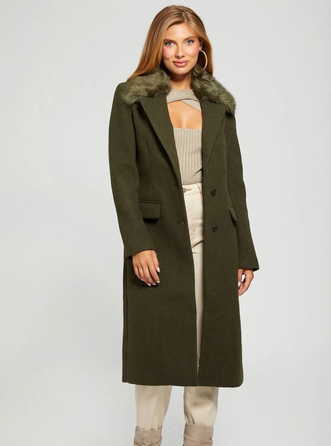 Green Multi Laurence Coat