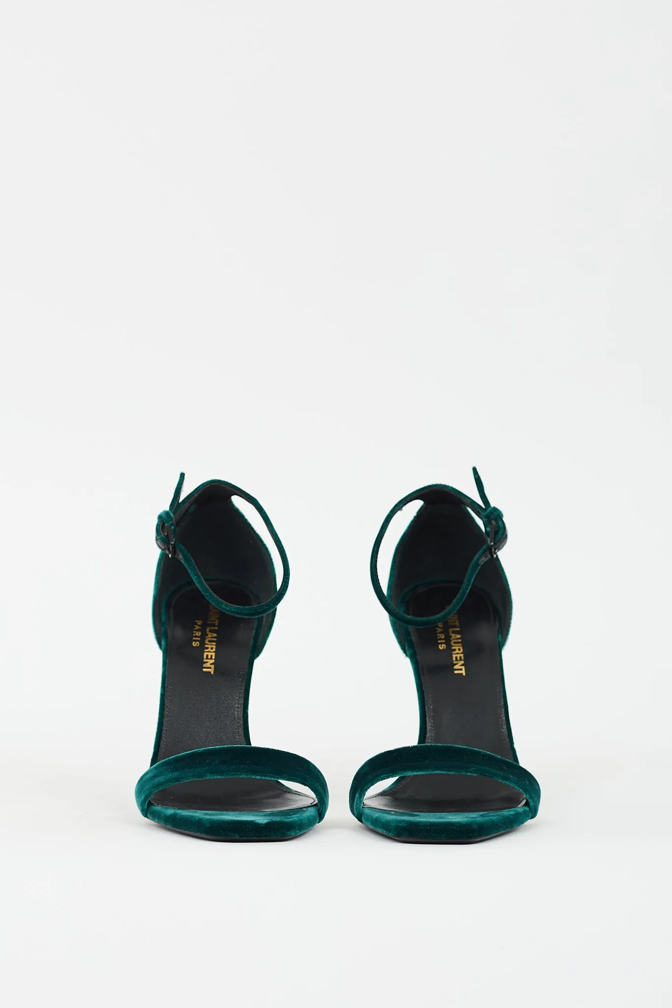 Green Velvet Jane Heel