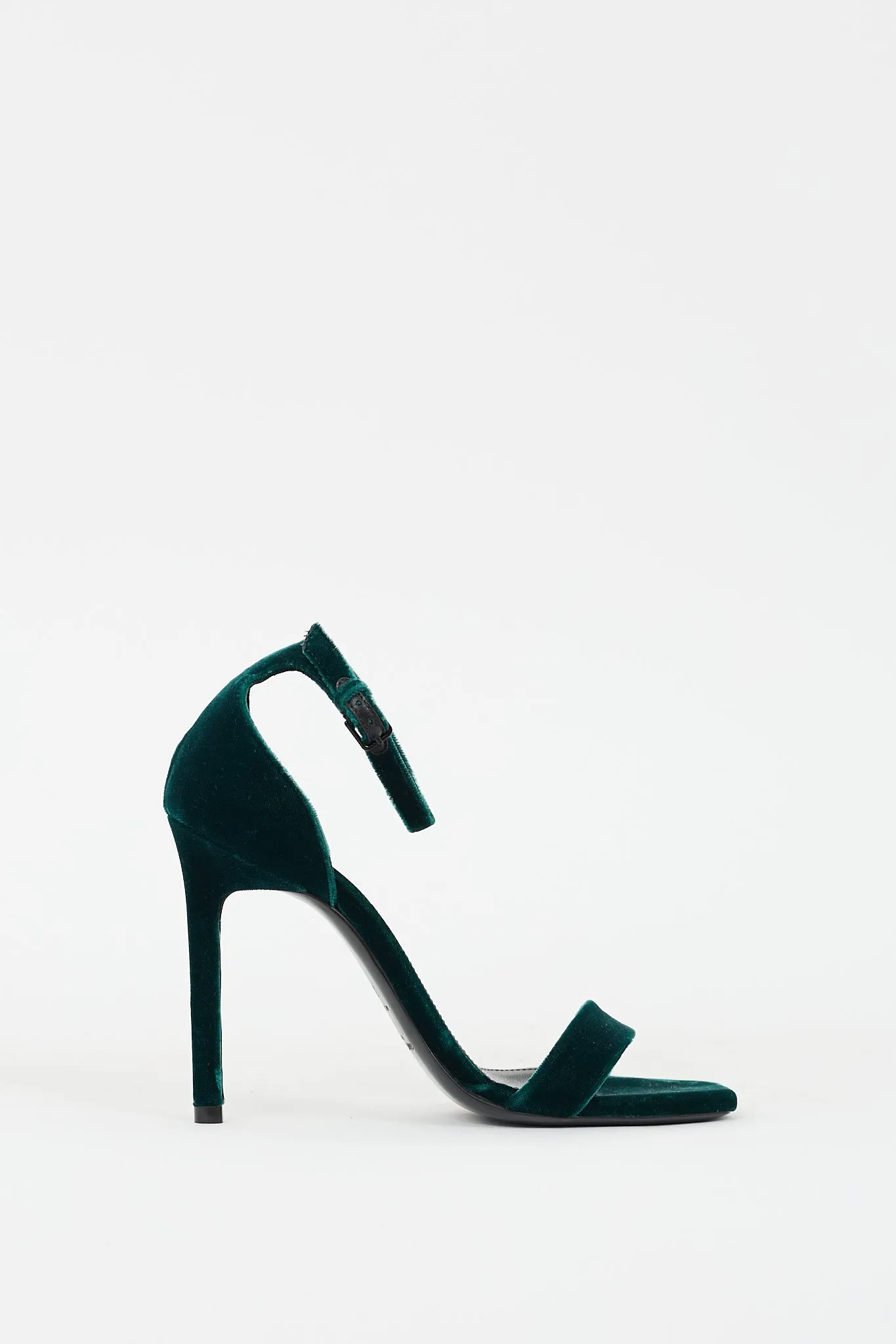 Green Velvet Jane Heel