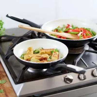 GreenPan 3pk Frypan Set - Black