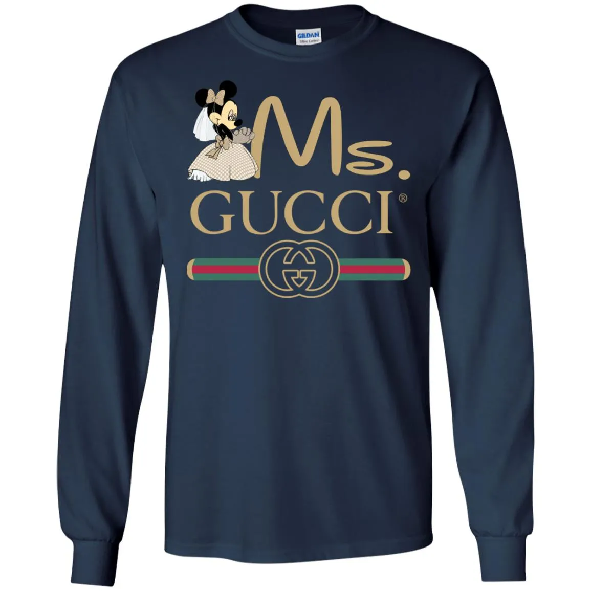 Gucci Couple Disney Ms Minnie Valentine's Day T-shirt Men Long Sleeve Shirt