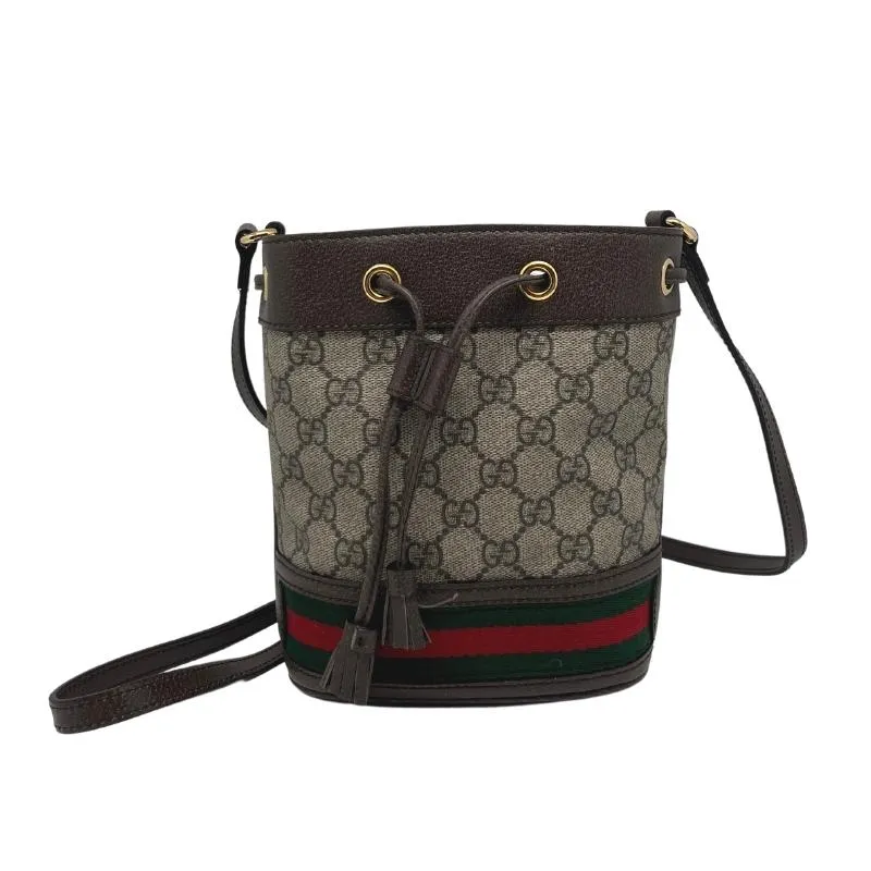 Gucci GG Supreme Mini Ophidia Bucket Bag