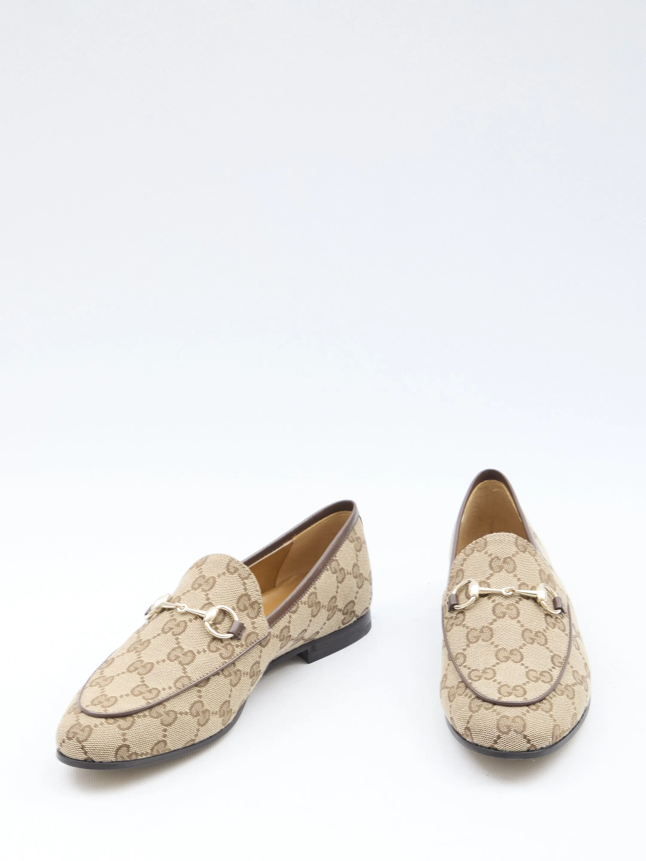 Gucci Jordaan Loafers In Beige